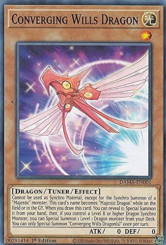 遊戯王 英語版 EU版 DAMA ドーンオブマジェスティ シングル Amazon.co.jp: 遊戯王 DAMA-EN001 想い集いし竜 Converging